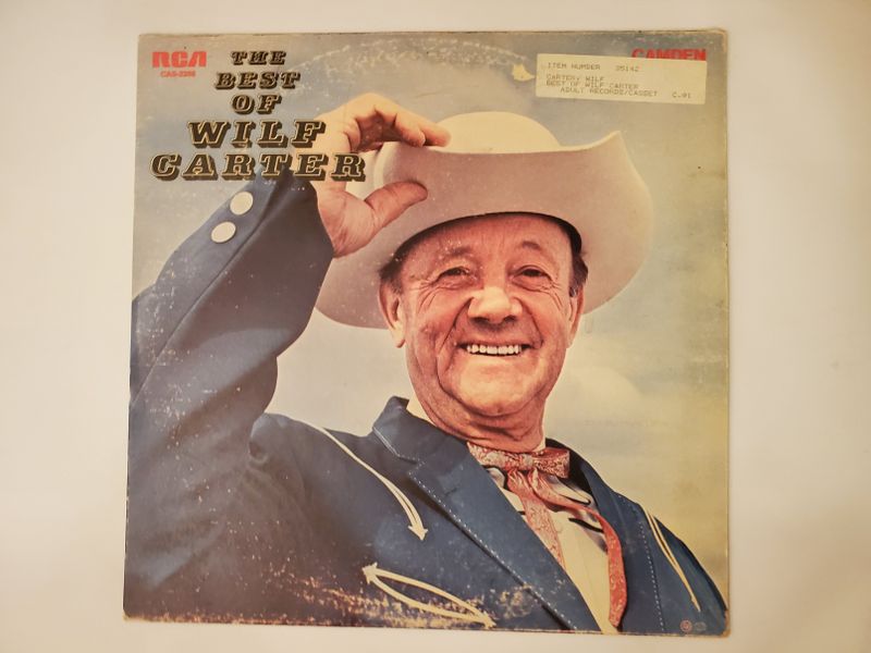 Wilf Carter The Best of Wilf Carter vinyl record